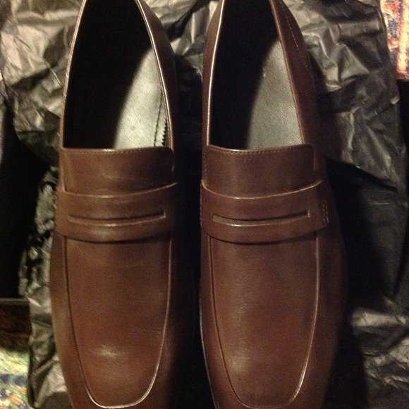 Hugo Boss Highline Leather Loafer 11.5 / Brown